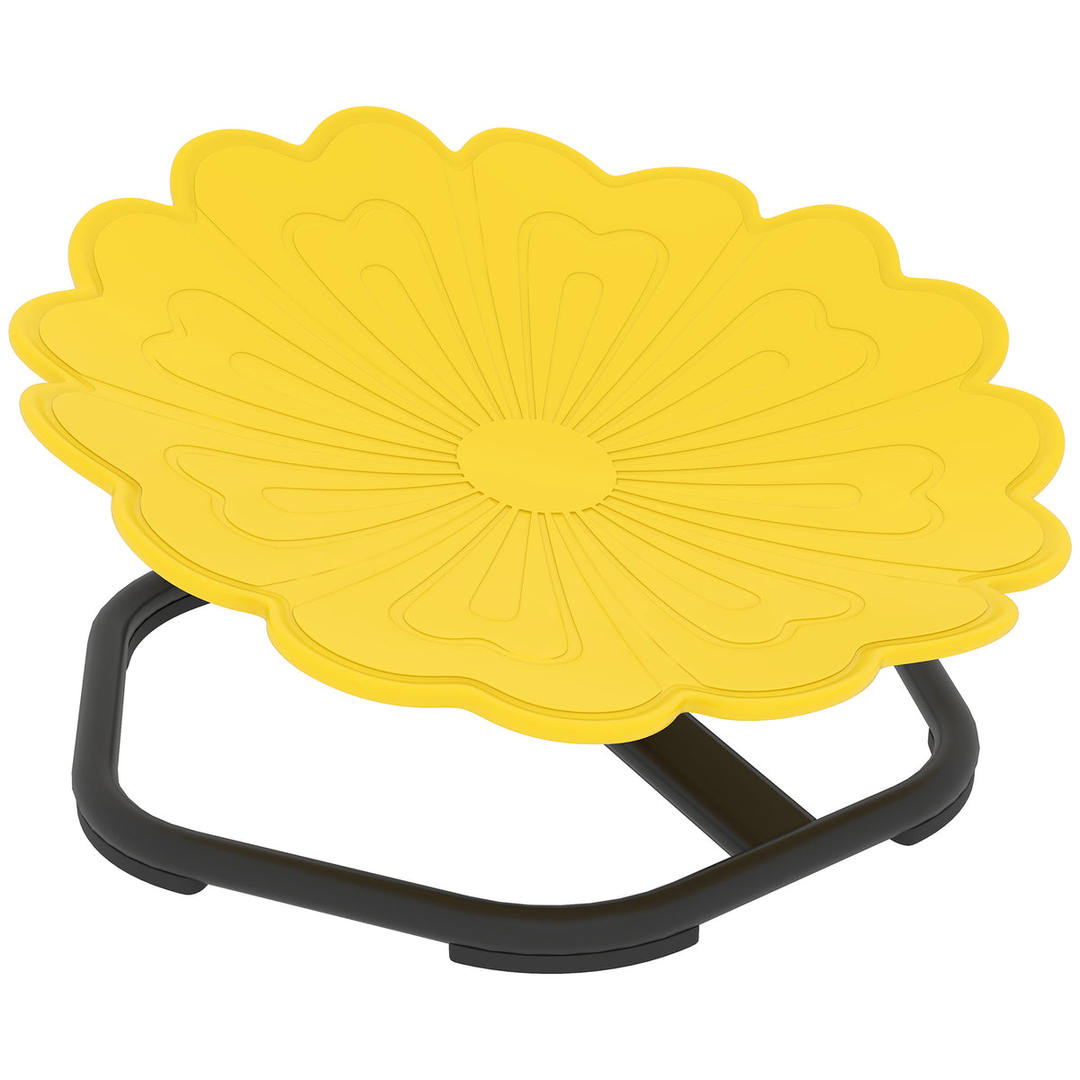 Chaise pivotante sensorielle pour enfant, siège pivotant pour l'entraînement de l'équilibre et de la coordination, jaune-0