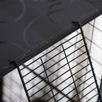 Enclos pour petits animaux, cage à lapin modulable 3 niveaux, 39 panneaux avec rampes, en métal, 70 x 70 x 105 cm, noir-8