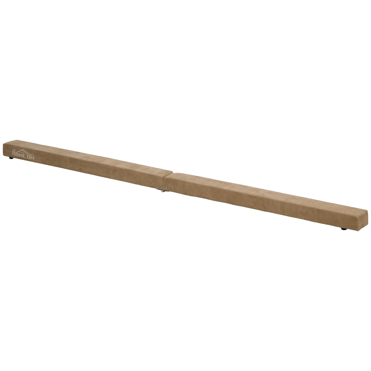 Poutre de gymnastique pliable 210 cm antidérapant, poutre gymnastique pour entraînement à l'équilibre, marron-0