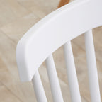 Lot de 4 chaises style scandinave dossier haut assise en polypropylène pieds en hêtre 48 x 52,5 x 83 cm blanc-8