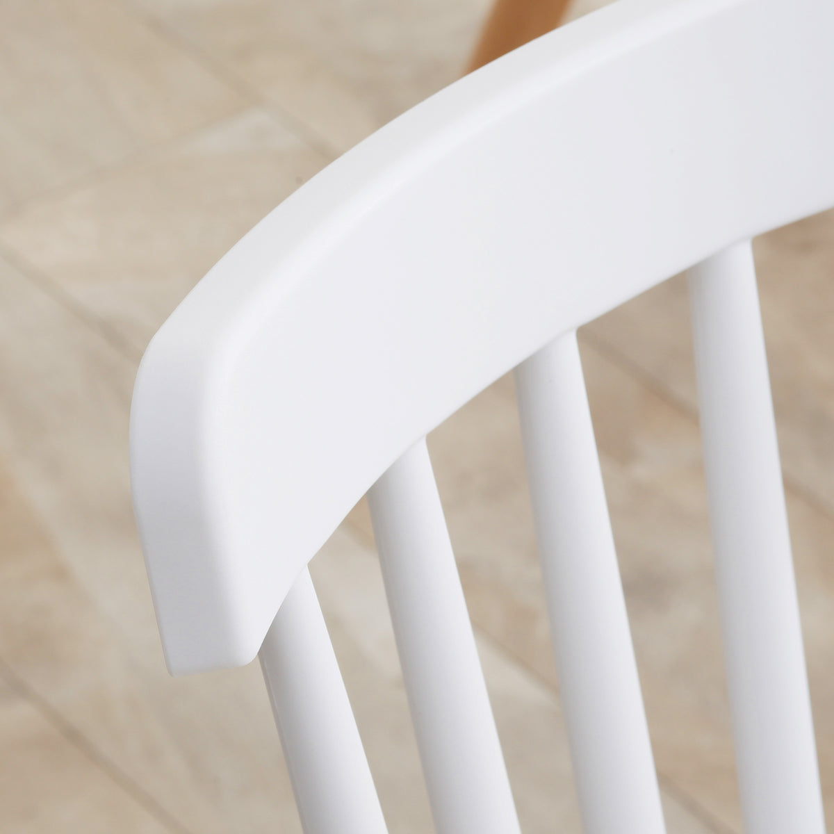 Lot de 4 chaises style scandinave dossier haut assise en polypropylène pieds en hêtre 48 x 52,5 x 83 cm blanc-8