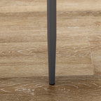 Ensemble table à manger avec 4 chaises, table de cuisine avec chaises en cuir synthétique, 120 x 70 x 75 cm, gris-6
