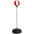 Sac de Frappe sur Pied Punching ball sur pied réglable en hauteur 126-144 cm avec gants, pompe et base de lestage-0