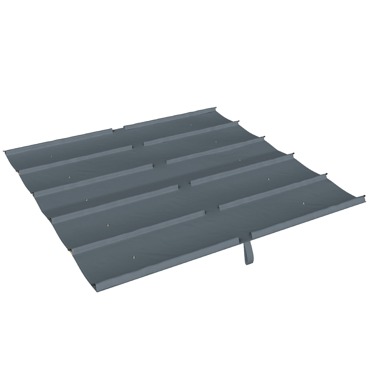 Toile de Toit pour pergola Bâche pour Pergola rétractable de 3 x 3 m, Polyester 180g/m³, Anti-UV 30+, Gris foncé-0