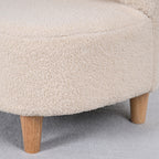 Fauteuil enfants canapé pour enfants avec dossier en forme ours, tissu en polaire teddy, 47 x 43 x 53 cm, beige-7