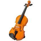 Violon 4/4 ensemble de violon en bois massif pour adultes et débutants avec étui léger et portable 60 x 21 cm marron-0