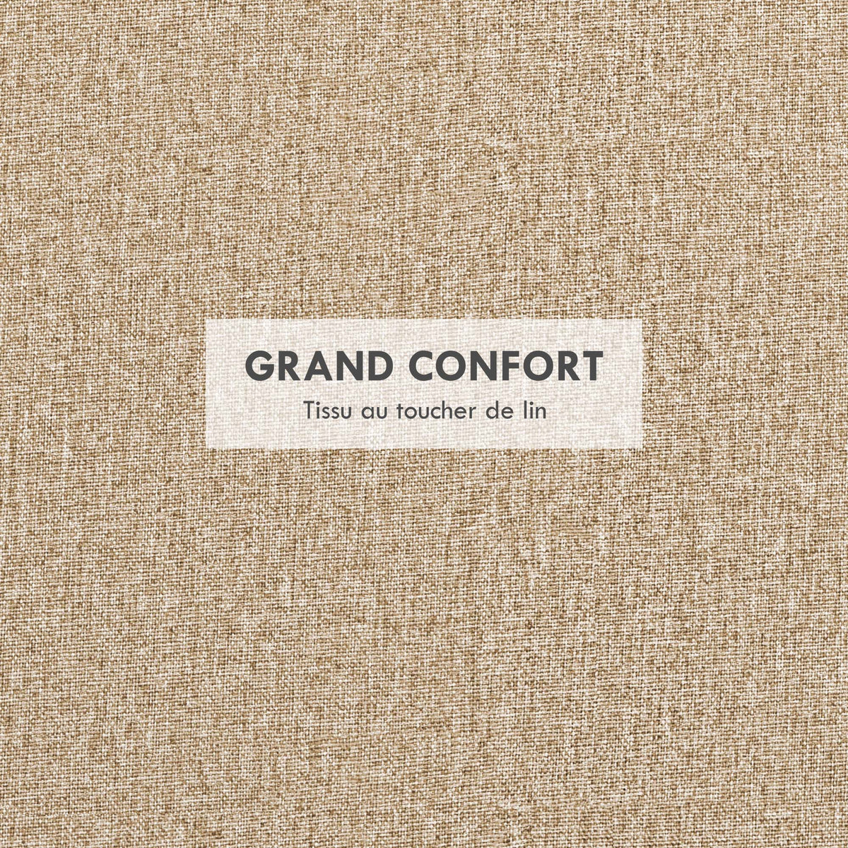 Pouf rond repose-pieds tabouret avec coffre de rangement, plateau réversible, meuble 3 en 1 pied en bois beige-5