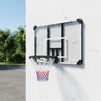 Panier de basketball mural avec panier spécial filet toutes saisons pour l'intérieur et l'extérieur 113x61x73cm blanc-1