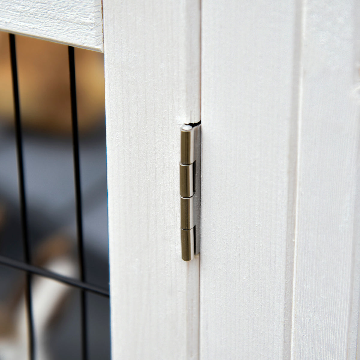 Clapier en bois cage à lapin villa pour lapin avec plateau coulissant, porte verrouillable, dessus ouvrable gris-8