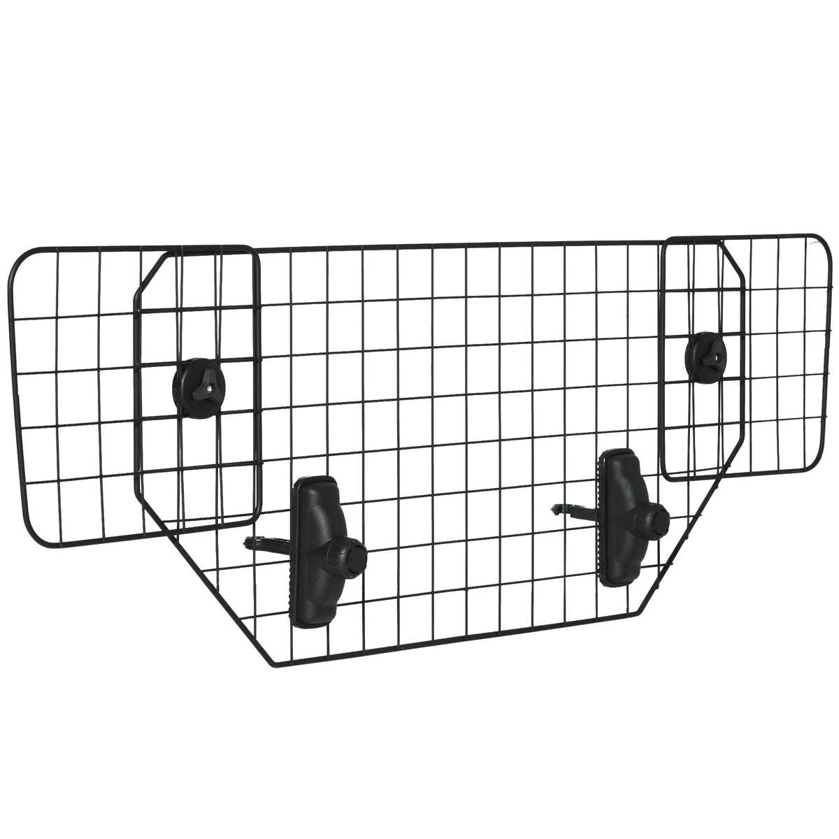 Grille de protection universelle pour chien barrière de sécurité de voiture pour chiens largeur ajustable 90-120 cm noir-0