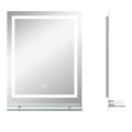 Miroir rectangulaire mural lumineux LED de salle de bain 80 x 60 cm-0