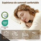 Matelas 140 x 190 cm, 25 cm d'épaisseur, mousse à mémoire de forme, ressorts ensachés 7 zones, fermeté moyenne-5