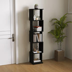 Bibliothèque étagère Design Moderne à 5 Niveaux – Rangement Pratique pour Maison ou Bureau, noir-7