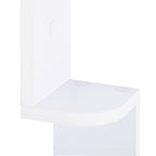 Étagère d'angle Murale à 5 Niveaux Hauteur 120 cm Forme de Zigzag en Bois Blanc-6