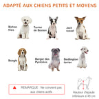 Barrière de sécurité pour chien extensible longueur réglable 104-180 x 36 x 69 cm pin bleu gris-6