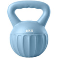 Kettlebell 6 kg, Haltère avec Poignée Antidérapante, Haltère à Boule, Musculation, Entraînement, pour Gym, Bleu-0
