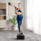 Aerobic Stepper, Marche d'Exercice, 5 Hauteurs Réglables de 10/15/20/25/30 cm, Charge 150 kg, Gris-8
