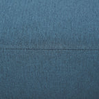 Pouf repose-pied tabouret bas en tissu de lin capacité de charge 110 Kg 40 x 30 x 24 cm bleu foncé-8