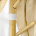 Portemanteau sur pied portant à vêtements vestiaire 8 patères meuble d'entrée pour vêtements chapeaux entrée-8