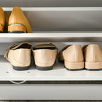 Armoire à Chaussures Meuble à Chaussures dim. 60L x 24l x 80H cm 2 Portes abattantes Blanc-8