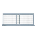 Barrière de sécurité pour chien extensible longueur réglable 104-183 x 36 x 69 cm pin bleu-7