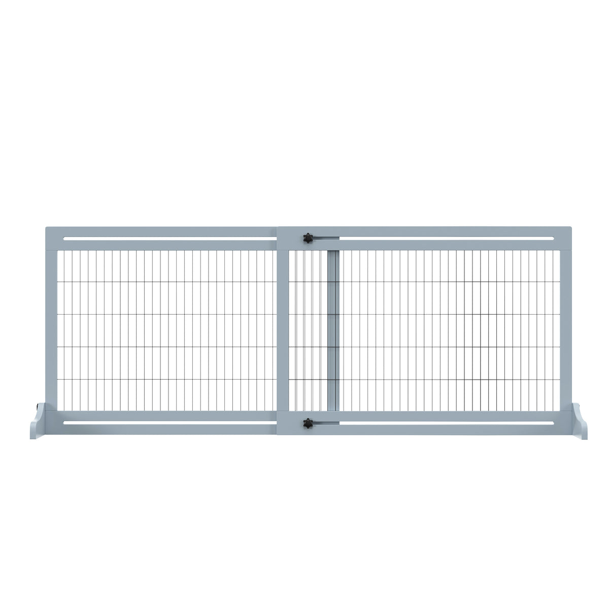 Barrière de sécurité pour chien extensible longueur réglable 104-183 x 36 x 69 cm pin bleu-7
