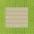 Toile de toit pour pergola tonnelle rétractable de 3 x 3 m - toile uniquement 250 x 255 cm beige-2