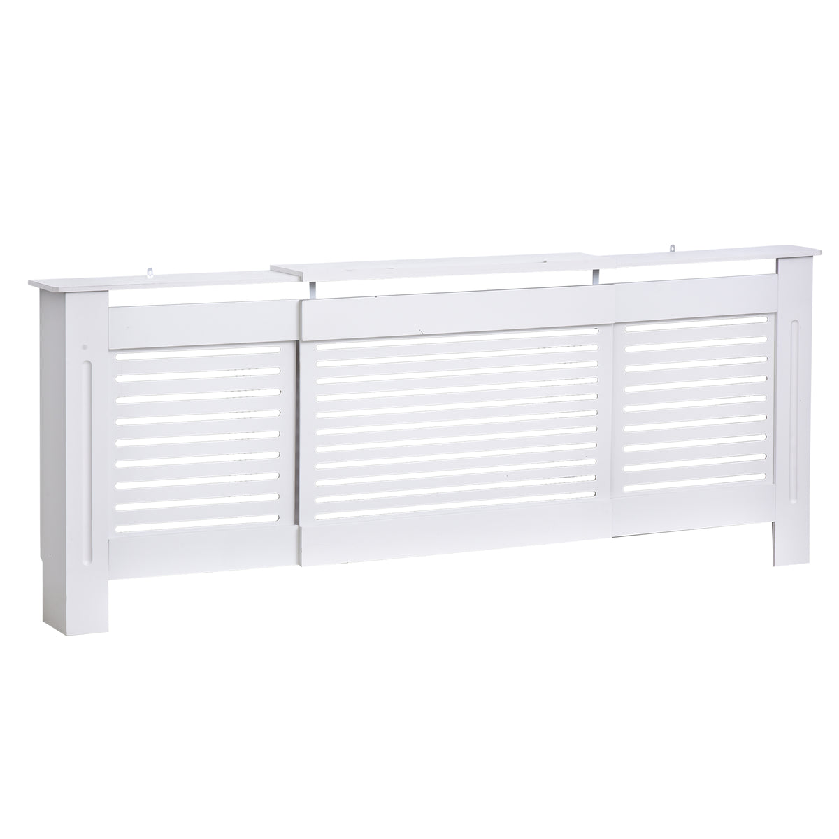 Cache-radiateur Design Contemporain Longueur Extensible 139-208,5 x 20,5 x 82,5 cm MDF Blanc-0