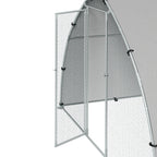 Grand enclos poulailler chenil volière extérieure 5,75m² toit anti-UV toit anti-UV, acier galvanisé, porte verouillable-7