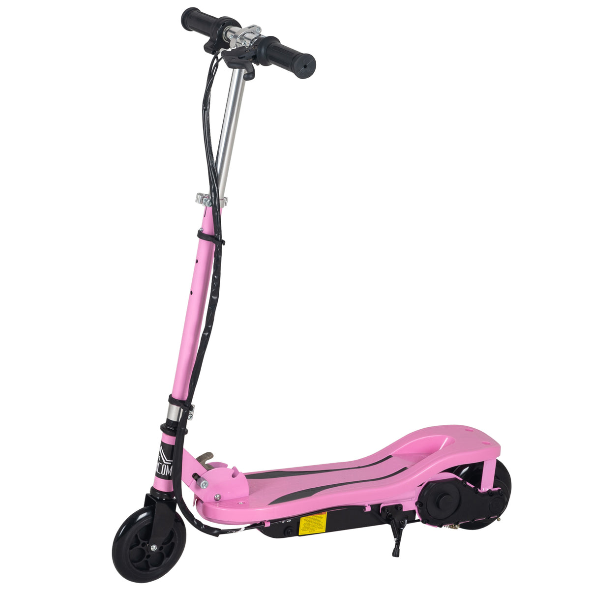 Trottinette électrique pliante pour enfant de 7+ans, 120W Vitesse max 12km/h, 75x36x82-93 cm rose-0