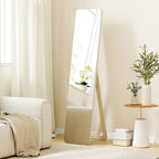 Miroir sur Pied et Mural rectangulaire dim. 37L x 43l x 156H cm bois naturel-9
