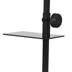 Support de lampe chauffante pour reptiles hauteur et largeur réglables pour amphibiens base en acier 32 x 9 x 67 cm noir-8