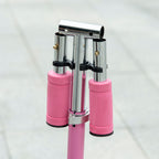 Trottinette pour enfants de 3 à 7 ans pliable roues lumineuses en PU musique 67 x 32 x 78 cm rose-8