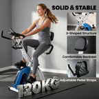 Vélo d'Appartement Pliable Vélo de Fitness 4 en 1 Silencieux Connecté Kinomap Bluetooth et Zwift 105x53,5x109cm Bleu-7