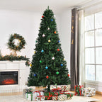 Sapin de Noël Artificiel 240H cm 1499 Branches épines Imitation Nordmann Grand réalisme Vert-1