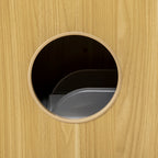 Maison de toilette pour chat meuble litière chat 3 niveaux compartiment fermé par une porte 1 coussin 60 x 45 x 103 cm-7