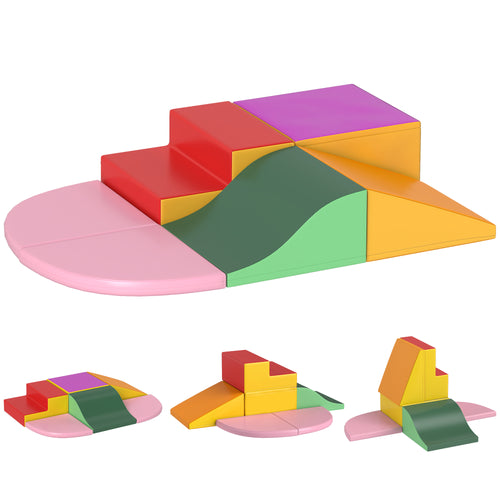 6 blocs de construction en mousse XXL pour enfants - normes EN71-1-2-3 - mousse EPE Revêtement synthétique-0