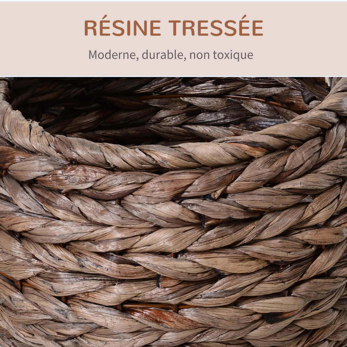 Panier lit surélevé pour chat, niche grotte cosy grand confort, dim. 40L x 37l x 51H cm coussin moelleux beige inclus-4