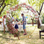Arche de jardin arche à rosiers arche de plantes grimpantes pour mariage, anniversaire, cérémonie et banquet acier doré-1