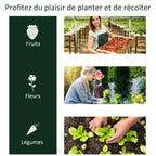 Serre de Jardin Tunnel mini serre tunnel serre à tomates 2L x 1l x 0,8H m Grande Porte zippée bâche Plastique Transparent métal époxy Vert-5
