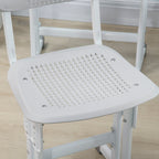Bureau et chaise pour enfant avec support de lecture casier crochet et porte stylo 60 x 45x 90-102 cm gris-7