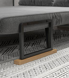 Canapé convertible 2 places avec dossier réglable sur 5 niveaux et 2 coussins rembourrés pour salon, chambre d'amis-6