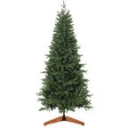 Sapin de Noël Artificiel 180 cm, Arbre de Noël, 1162 Branches Articulées en PE et PVC Ignifuge, Support en Bois Pliable-0