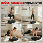 Plateforme Vibrante Fitness Appareil de Musculation 200W Plaque Vibrante 120 Vitesse 5 Programmes Perte de Poids Noir-5