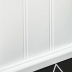 Meuble de salle de bain support papier toilette avec placard et sortie papier en bois blanc-6
