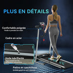Tapis de course Fitness électrique pliable - .fr x FFHandball - 1 à 10 Km/h écran multifonctions - puissance 500 W-6
