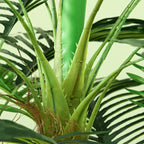 Palmier Artificiel H.1,6 m Arbre Artificiel Tronc Branches Lichen Feuilles Grand réalisme Pot Inclus-7