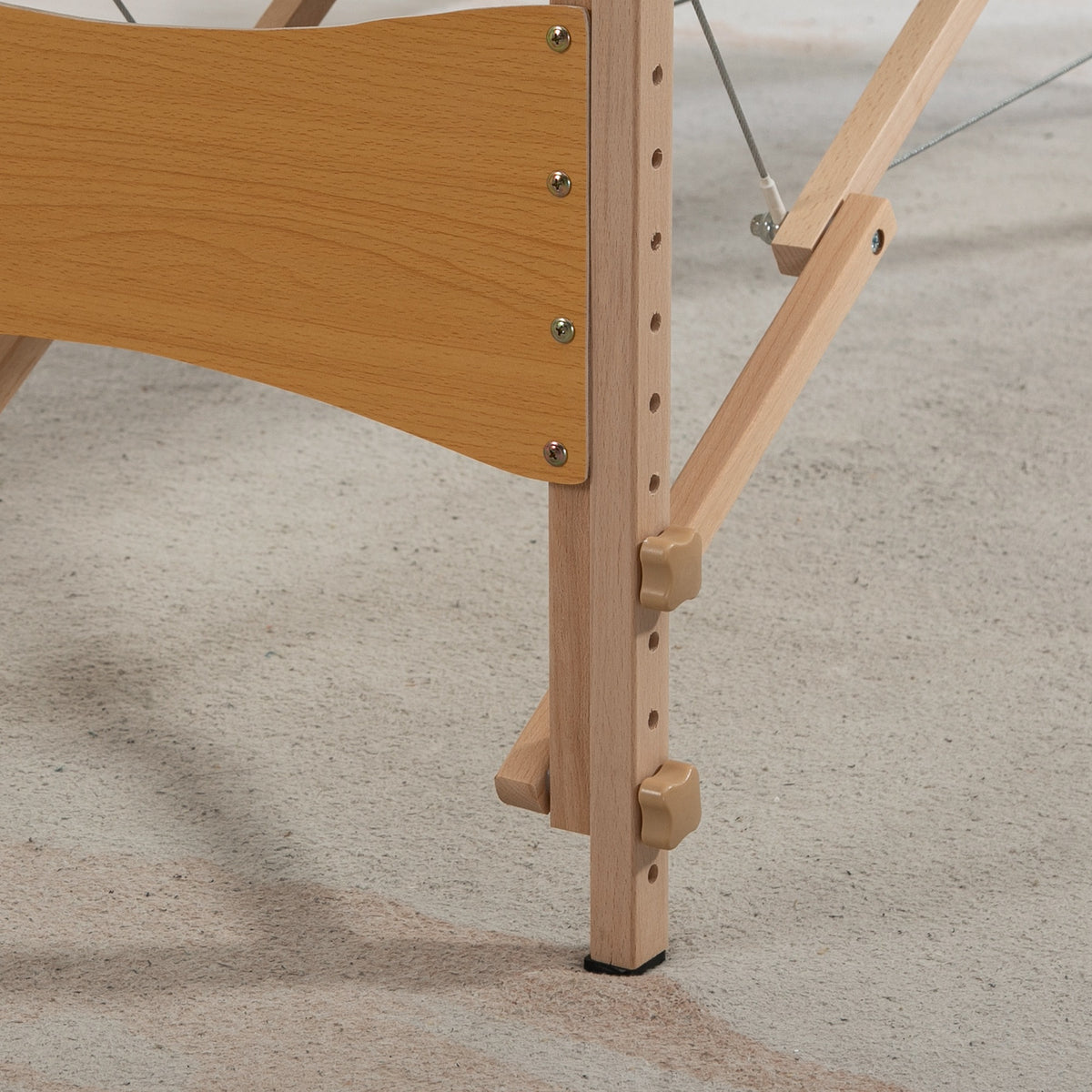 Table de massage pliante, lit de massage 2 zones, hauteur réglable, oreiller facial amovible, 186 x 60 x 61-87 cm, crème-9