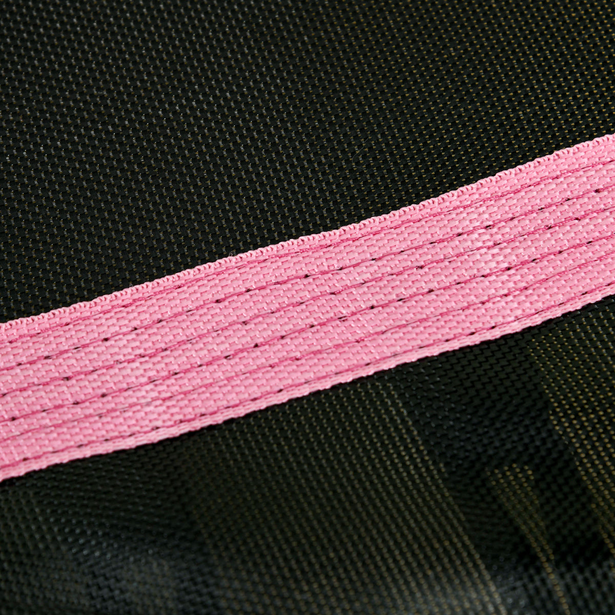 Trampoline pour enfant 1,22 x 1,11 x 1,9 m filet de sécurité porte zippée 6 poteaux rembourrés inclus rose noir-8