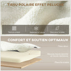 Fauteuil convertible 1 place, fauteuil-lit avec rangement caché, assise large et rembourrée, 72 x 85,5 x 91 cm, crème-5